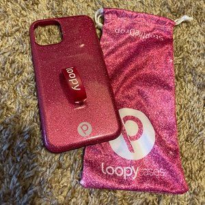 Iphone 11 Pro Loopy Case ( Pink sparkle)